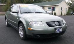 Rome PreOwned Auto Sales
2003 Volkswagen Passat GLS Pre-Owned
Engine
I-4 cyl
VIN
wvwpd63b83p337742
Model
Passat
Mileage
113583
Make
Volkswagen
Exterior Color
green
Transmission
5-Speed Automatic
Year
2003
Body type
Coupe
Price
$6,900
Condition
Used
Trim