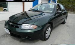 Price: $6997
Make: Chevrolet
Model: Cavalier
Color: Green
Year: 2004
Mileage: 76192
This Cavalier is the perfect car for today's economy! Its appearance and performance for our price will be enough to earn this Cavalier a spot on your test drive list. It