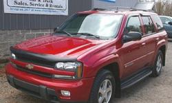 Price: $10975
Make: Chevrolet
Model: Trailblazer
Color: Medium Red Metallic
Year: 2004
Mileage: 77000
Check out this Medium Red Metallic 2004 Chevrolet Trailblazer LS with 77,000 miles. It is being listed in Sidney, NY on EasyAutoSales.com.
Source: