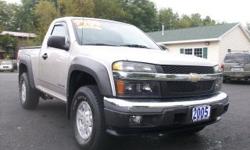 Rome PreOwned Auto Sales
2005 Chevrolet Colorado LS w/Z71 Off-Road Pre-Owned
$7,900
CALL - 315-725-3933
(VEHICLE PRICE DOES NOT INCLUDE TAX, TITLE AND LICENSE)
Condition
Used
Exterior Color
gray
Year
2005
Price
$7,900
Model
Colorado
Engine
I-5 cyl
Stock