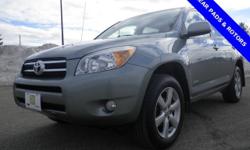 Â .
Â 
2007 Toyota RAV4
$13886
Call (518) 631-3188 ext. 30
Bill McBride Chevrolet Subaru
(518) 631-3188 ext. 30
5101 US Avenue,
Plattsburgh, NY 12901
4D Sport Utility, 4-Speed Automatic, 4WD, 100% SAFETY INSPECTED, NEW ENGINE OIL FILTER, NEW REAR PADS