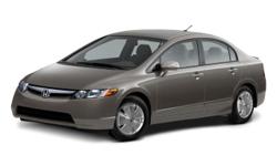 Joe Cecconi's Chrysler Complex
Guaranteed Credit Approval!
2008 Honda Civic Hybrid ( Click here to inquire about this vehicle )
Asking Price $ 13,238.00
If you have any questions about this vehicle, please call
888-257-4834
OR
Click here to inquire about
