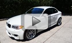 Call us now at (314) 332-2380 to view Slideshow and Details.
2011 BMW 1M, Fully Optioned, Immaculate, Alpine White
Exterior White
Interior Black
4,500 Miles
Rear Wheel Drive, 6 Cylinders, Automatic
2 Doors Coupe
Contact Don Brown Transport Service (314)