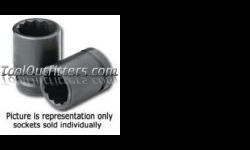 "
S K Hand Tools 35438 SKT35438 3/4"" Drive 12 Point Thin Wall Impact Socket 1-3/16""
Features and Benefits:
SureGripÂ® hex design drives the side of the fastener, not the corner
Thin-wall design for improved access in heavy duty application
Improved black