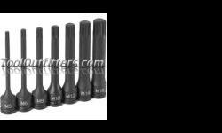 "
Grey Pneumatic 1247S GRE1247S 3/8"" Drive Triple Square 4"" Length Driver Set
Set contains Triple Square sizes M5 to M16 in 4"" Length.
M5 11054S
M6 11064S
M8 11084S
M10 11104S
M12 11124S
M14 11144S
M16 11164S
Triple Square Impact Drivers are used on