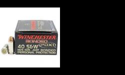 Winchester Ammo S40SWPDB 40 Smith & Wesson 165gr Bonded PDX1 (Per 20)
Winchester Personal Protection Ammo
- Caliber: 40 S&W
- Grain: 165
- Bullet: JHP Bonded
- Use: Personal Protection
- Per 20Price: $25.03
Source: