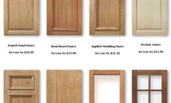 Replace worn out kitchen cabinet doors with new high quality unfinished cabinet doors.
Large selection cabinet doors available in solid wood or composite paint grade materials.
Replacing kitchen cabinet doors can be a project that you can do yourself. You