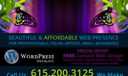 Affordable CUSTOM Websites = Only $29/mo | Limited Time Offer
Chrysalis Webworks | 615.200.3125 | Mon-Fri 10-6, Sat 12-4 CST
About Us
We are web design and e-commerce experts with 15 years of solid experience.
We provide full service for our clients. We