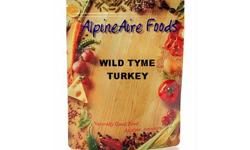 Wild Tyme Turkey - 6oz.Wholesome & hearty combination of brown rice, wild rice, turkey, and select vegetables & spices finished with a light sour cream based sauce.
Manufacturer: Alpine Aire Foods
Model: 11401
Condition: New
Availability: In Stock
Source: