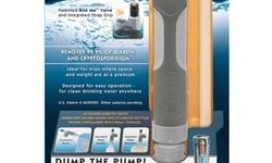 Aquamira Frontier Pro Compact Emergency Water Filter System - Filters 50 Gallons. Aquamira Frontier Pro Ultralight water filter has all the benefits of a larger bottle filter in a compact size. Straw style filter attaches directly to water bottles or