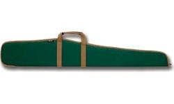 Bulldog Economy Single Shotgun Case 52" - Green/Tan. The Bulldog Economy Shotgun case features include 1 1/2" total soft padding, full length zipper with pull, durable nylon water resistant outer shell and brushed tricot soft scratch resistant inner