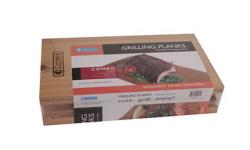 Camerons Products all natural wood planks allow seafood, meat, chicken and vegetables to roast slowly, basting in their own juices, creating a subtle smokey flavor. No fat or oil needs to be added, as the moisture from the plank keeps your food juicy and