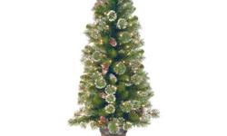 Cyber Monday Glittery Pine Porch Potted Tree - Green (4') Deals !
Glittery Pine Porch Potted Tree - Green (4')
Â Holiday Deals !
Product Details :
Bring elegance to your entryway with this faux potted pine tree. Simply decorated with 150 clear lights,