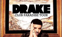 Discount Drake Tickets Albany
Drake will be kicking of his spring Club Paradise Tour, a 27-city U.S. tour, which will include J. Cole, Waka Flocka Flame, Meek Mill, 2 Chainz and French Montana. The tour is scheduled to kick off at the on May 7 in Concord,