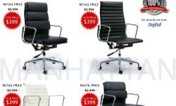 EAMES Office chairs-IN Stock? Free Shipping-SHOWROOM Please Visit Us:WWW.MANHATTANHOMDESIGN.COM
CALL MANHATTAN HOME DESIGN.COM 1-800-917-0297
EAMES ALUMINUM OFFICE CHAIR - RAY EAMES ALUMINUM GROUP - FREE SHIPPING
eames Aluminum Group chairs were