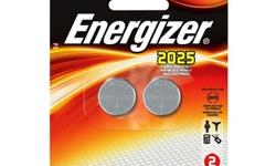Energizer Lithium Coin #2025 3Volt (2-pack) 2025BP-2
Manufacturer: Energizer
Model: 2025BP-2
Condition: New
Availability: In Stock
Source: http://www.fedtacticaldirect.com/product.asp?itemid=46886