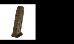 "
FNH USA 66330-2 FNS-9 Magazine 17-Round Black
This is a replacement from FNH for the FNS-9 striker fired pistol in 9mm Luger. The magazine body is constructed of stainless steel with a tumble polished finish, and a black polymer floor plate and