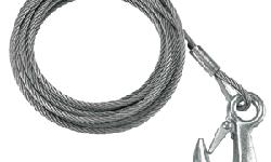 Winch Cable and Hook3/16" x 25' galvanized cable, 4,200 lb. breaking strength
Manufacturer: Fulton Performance
Model: WC325 0100
Condition: New
Price: $12.35
Availability: In Stock
Source:
