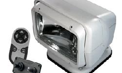 RadioRay Searchlight - Durable, Versatile, Powerful... Guaranteed! Exclusive Cr5 Pentabeam Technology Remote Controlled Operation 370 Rotation x 135 Tilt 400,000 Candle Power, 5.5 Amps UV Ray and Saltwater Resistant Weatherproof for Land and Sea