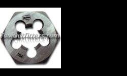 "
Hanson 9733 HAN9733 High Carbon Steel Hexagon 1"" Across Flat Die 8mm-1.00
Features and Benefits:
Advanced die geometry: Allows for faster cutting with longer life
Material types: High carbon steel for cutting of external threads by hand - High speed