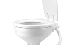 Electric ToiletPush Button OperationFeatures:Hygienic pure white vitreous china bowl for ease of cleaningStylized luxury wooden seat and cover with tough baked enamel coatingStainless steel and bronze fastenings for reliable salt water serviceFlushing