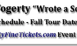 John Fogerty ?Wrote a Song for Everyone" Fall Tour 2013
John Fogerty continues to promote his latest release, the ?Wrote a Song for Everyone" album with a new schedule of Fall Tour Dates that was announced for the 2013 Tour.
The 2013 Fall Tour will kick