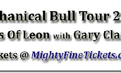 Kings Of Leon & Gary Clark, Jr. Mechanical Bull Tour 2014
Kings Of Leon VIP Floor Concert Tickets for the North American Tour Dates
Kings Of Leon will launch the first leg of their Mechanical Bull Tour 2014 with a set of North American Tour Dates with a