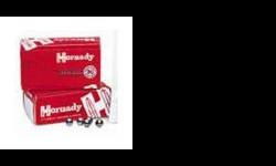 "
Hornady 6003 Lead Balls.315 (32 Caliber) Per 100
You can count on these round balls to be completely uniform in size, weight and roundness. Cold swaging from pure lead eliminates air pockets and voids common to cast balls. And the smoother, rounder