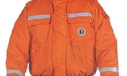 Classic Bomber Jacket with Reflective Tape :: MJ6214 T1Size:MediumColor:OrangeThe Gear that Tamed the Seven SeasThe same exceptional flotation and protection from the elements as the standard Classic Bomber but with reflective tape added horizontally