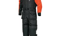 Deluxe Anti-Exposure Coverall & Worksuit :: MS2175The best protection and comfortSize:SmallColor:Orange / BlackCompletely insulated with Mustang Airsoftâ¢ foam to deliver an immersed clo value of 0.420, the MS2175 deluxe suit delivers significantly more