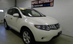 Napoli Nissan
For the best deal on this vehicle,
call Marci Lynn in the Internet Dept on 203-551-9622
Click Here to View All Photos (20)
2009 Nissan Murano Pre-Owned
Price: Call for Price
Engine: 6 Cyl.6
Year: 2009
Mileage: 17876
Make: Nissan
Exterior