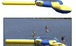 Answer the call for quality family fun with an Aqua Jump, the original water trampoline.Whether you are six or sixty, no other product inspires happiness quite like it. And no other company builds water tranpolines better than RAVE sports.Features: Sets