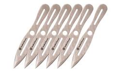 "Schrade 6 pc 8"""" Throwing Knives w/Sheath SWTK8CP"
Manufacturer: Schrade
Model: SWTK8CP
Condition: New
Availability: In Stock
Source: http://www.fedtacticaldirect.com/product.asp?itemid=63869