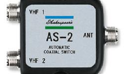 Automatic Coaxial SwitchPart #: AS-2This innovative switch toggles two radios to one antenna. It mounts out of the way, because you don't have to get at it to use it. When you key the microphone on one of the radios, it switches the antenna to it.