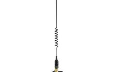 End-fed, center loaded stainless steel whipHead for the regatta! This super light-weight black VHF marine antenna is specifically built for sailboat racers. It won't add much weight, while delivering the performance you need. Its 15" center-loaded design