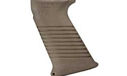 Tapco AK47 SAW Style Pistol Grip Dark Earth. The Tapco AK Saw Style Pistol Grip features a more ergonomic angle and increased width for greater comfort and control. Inside the grip housing is a useful storage compartment. Constructed of military grade