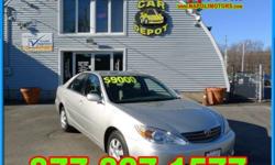 Napoli Nissan
For the best deal on this vehicle,
call Marci Lynn in the Internet Dept on 203-551-9622
Click Here to View All Photos (20)
2004 Toyota Camry Pre-Owned
Price: Call for Price
Body type: Sedan
Interior Color: Stone
Model: Camry
VIN: