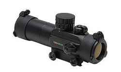 Gobble Stopper 30MM Dual ColorSpecifications:- Specially designed reticle for turkey hunting.- Dual-color reticle illumination (red and green).- Illuminated ring represents a 24? circle at 30 yards.- Detachable, extended sunshade eliminates glare from the