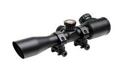 Specifically designed for tactical applications with a choice of dual color reticle illumination, or just black Mil-Dot reticle. This enables the user to determine the distance of objects of a known size. The reticle is also useful for providing quick