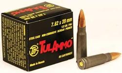 TulAmmo 7.62x39 122Gr Full Metal Jacket Bi-Metal 20 Rounds. The Tula Cartridge Works, founded in 1880, is one of the largest producers of small-arms ammunition in the world. Tula Cartridge Works produces a wide variety of commercial ammo products for