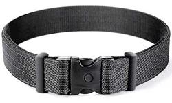 Designed for light to moderate duty, as well as for security, corrections, emergency and miscellaneous uses. Lightweight, but nearly as rigid as many heavy leather belts. Made of a double layer of tough 2" nylon web. PRO-3 Triple Retention Buckle,