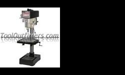 "
JET 354221 JET354221 JET J-2221VS 20"" Variable Speed Drill Press, 2 HP, 115/230V, 1 PH
Features and Benefits:
Variable spindle speeds from 300 to 2000 RPM
External #3 Morse Taper
Front mounted positive control depth stop
6" Quill travel
Massive 3"
