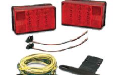 Waterproof LED 4x6 Low Profile Trailer Light KitKit comes complete with two low profile tail lights, 25' trailer wiring harness cable with molded 4-way plug, 4' car wiring harness cable with molded 4-way plug and license plate bracket
Manufacturer:
