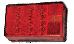 Waterproof LED 4x6 Low Profile Tail Lights7-Function, Right/Curbside w/3 Wire 90Â° PigtailUnique, compact size and shape allows these waterproof lights to fit where space is limited. Meets FMVSS/CMVSS 108 requirements for trailers over 80" wide when