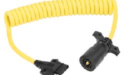 Vehicle/Trailer Coiled Wire Jumpers7-Way Trailer to 5-Way flat car end coiled jumper w/ 8' cableCoiled Yellow heavy insulated 16/5 cable
Manufacturer: Wesbar
Model: 787196
Condition: New
Price: $20.75
Availability: In Stock
Source: