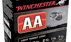 Winchester AA Target, 12Ga 2 3/4", 1 1/8oz #7.5 Shot - 25 Rounds. From trap and skeet, to sporting clays nothing compares to the time proven performance of Winchester AA Target Loads. Winchester AA Shotgun Loads are the highest quality and performance