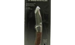 Winchester Knives- Shaped Wood Folder- Blade Length: 3"- Closed Length: 3.875"- Pocket Clip- Blade: Surgical Stainless Steel- Strong Corrosion Resistant Construction
Manufacturer: Winchester Knives
Model: 31-000306
Condition: New
Price: $8.97