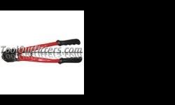 "
K Tool International 57514 KTI57514 Wire and Rope Cutter, 14"" Long
14"" wire and rope cutters are designed for cutting wire rope, piano wire, steel wire, ACSR cable and aircraft cable. The shear-cut blades hold and lock cable in cutting position for a