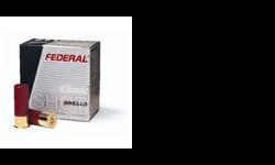 "
Federal Cartridge H1254 12 Gauge Shotshells Lead Field 2 3/4"" 3 1/4 dram, 1 1/4oz 4 Shot (Per 25)
Load number: H1254 Classic Field Load
Gauge: 12
Shell Length: 2.75 inches; 70mm
Dram Equiv.: 3.25
Muzzle Velocity: 1220
Shot Charge Weight: 1.25 ounces;