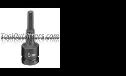"
Grey Pneumatic 2908M GRE2908M 1/2"" Drive x 8mm Hex Driver
Features and Benefits
Made of high quality steel (chrome-molybdenum)
Engineered specifically for use with impact tools, using the most up to date industrial specifications
Made to transfer the